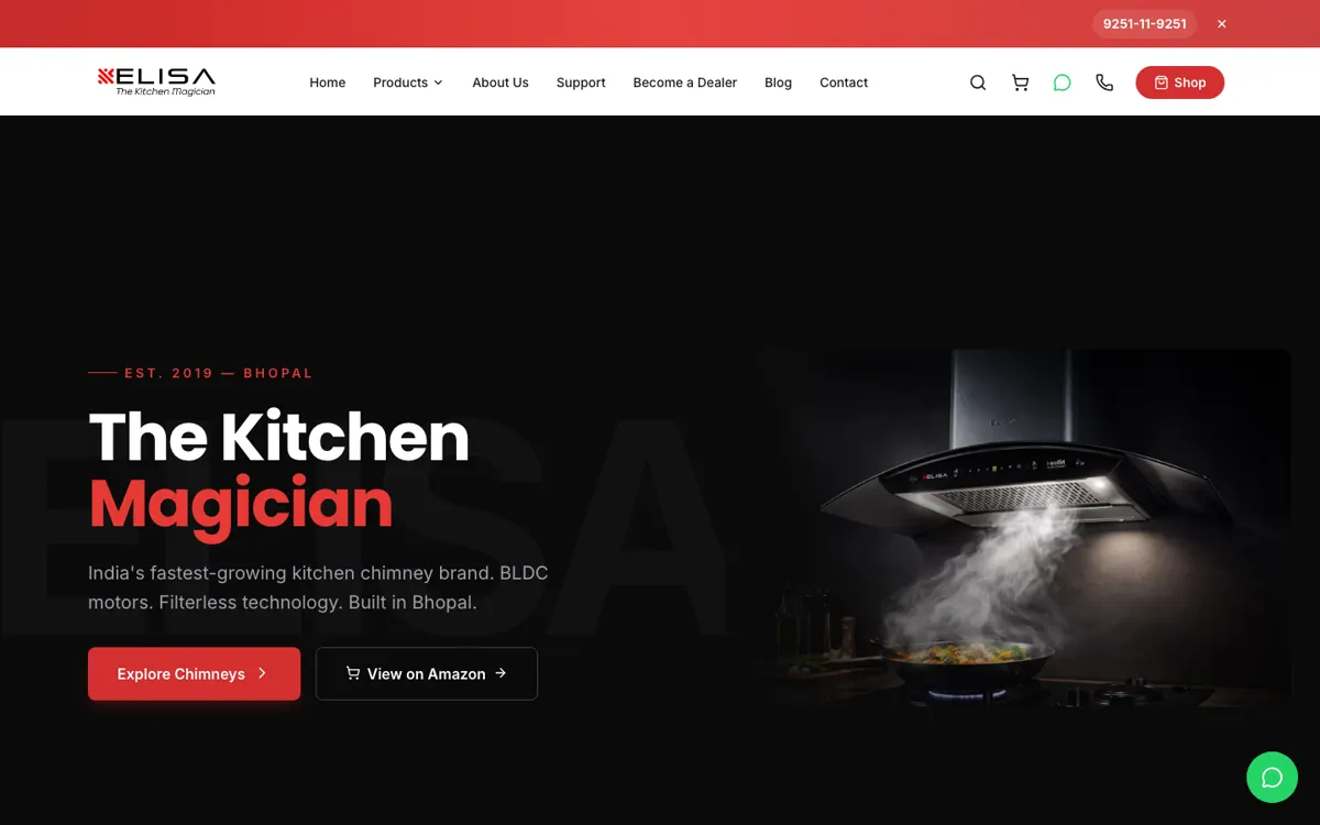 Elisa India website