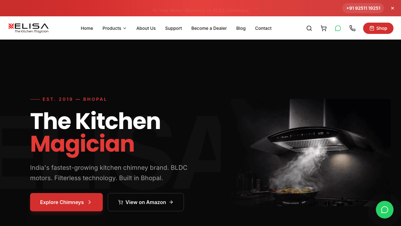 Elisa India website